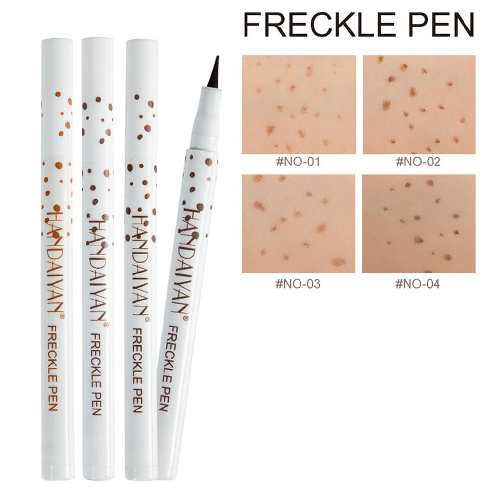 Mornery Freckle Pen - Freckle Makeup Pen Waterproof Long-Lasting Soft Spot Pen For Natural Like-real/Sun-kissed Makeup(Dark Brown 04)