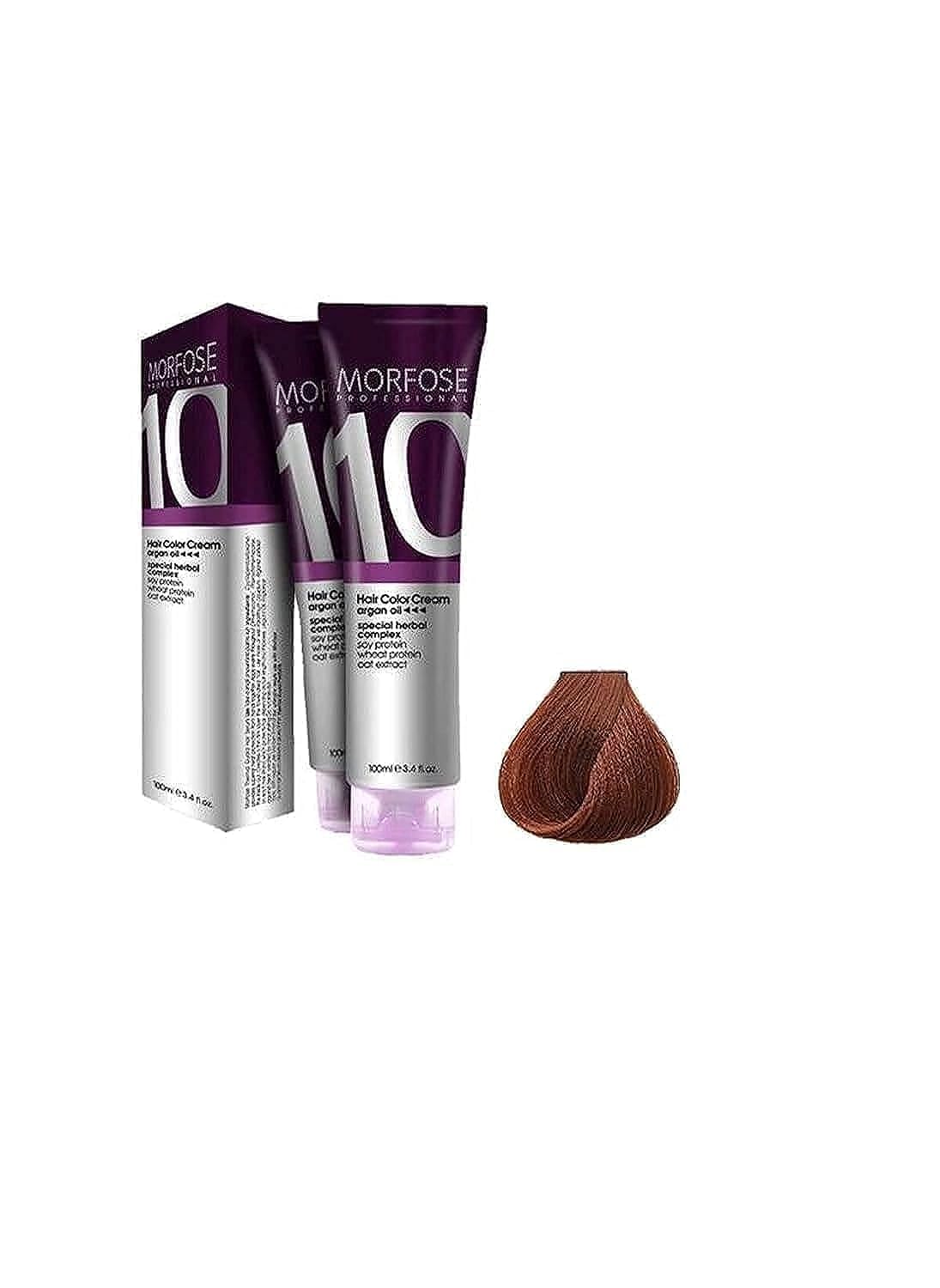 MORFOSE Morfose 10 Professional Hair Colour Cream 100 ml, No. 7.44 Intense Copper
