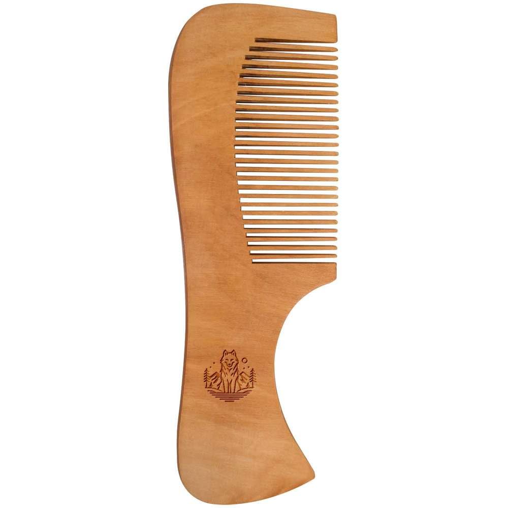 'Wild Wolf' Wooden Comb (HA00050545)