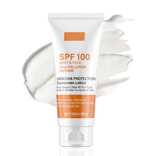 ISBEAUSOLS Sunscreen Spf 100 - Face Sunscreen - Waterproof Sun Cream with Spf 100 - UVB/UVA Protection Fator 100 Sun Cream - Spf 100 with Moisturiser anti Wrinkle Prevent Sunburn&Taning