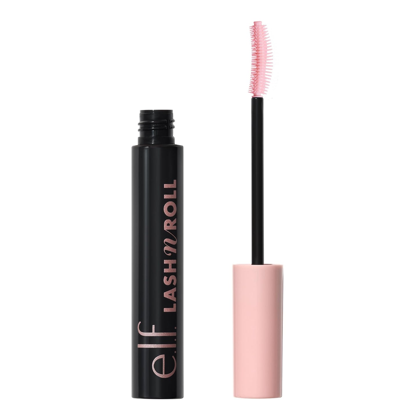 e.l.f. Lash 'N Roll Mascara, Curling Mascara for Visibly Lifted Eyelashes, Lifts and Separates Eyelashes, Long-Lasting Formula, Vegan & Cruelty Free, Deep Brown, 9.2 g