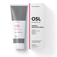 OSL Omega Skin Lab OSL Redness Smoother Cream 75ML - Skin Care Solution with Vitamin E, Shea Butter, Bisabolol, Helichrysum Italicum, Ceramide - Tinted Moisturiser and Colour Correcting Formula