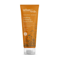 Urban Veda Soothing Exfoliating Face Scrub |For Mature & Sensitive Skin |Contains Sandalwood, Clary Sage & Natural Volcanic Pumice|Gentle Face Scrub For Women|Mens face scrub|Blackhead Removal |125 ML