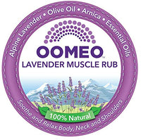 OOMEO Lavender Muscle Rub with Arnica - Massage and Reflexology - 30ml - 100% Natural