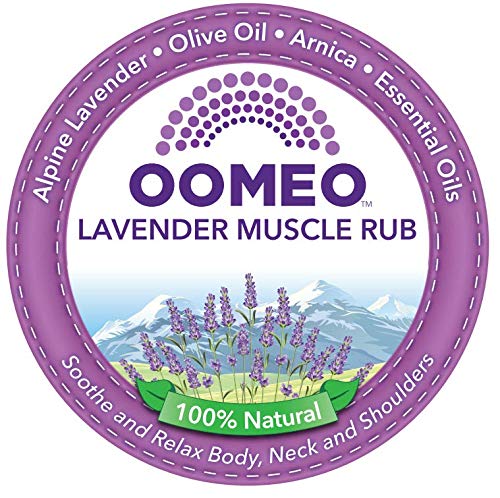 OOMEO Lavender Muscle Rub with Arnica - Massage and Reflexology - 30ml - 100% Natural