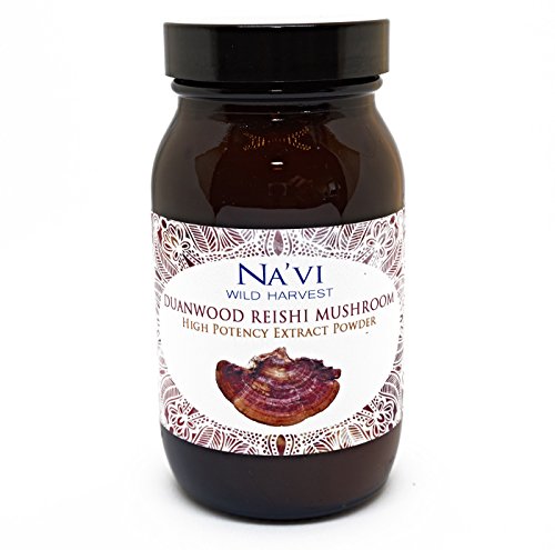 Na'vi Organics Duanwood Reishi Mushroom Extract Powder | Full Spectrum Dual-Extract Reishi Mushroom Supplement | Ideal for Immune Support & Liver Function | Wild-Cultivated Powder - 90g