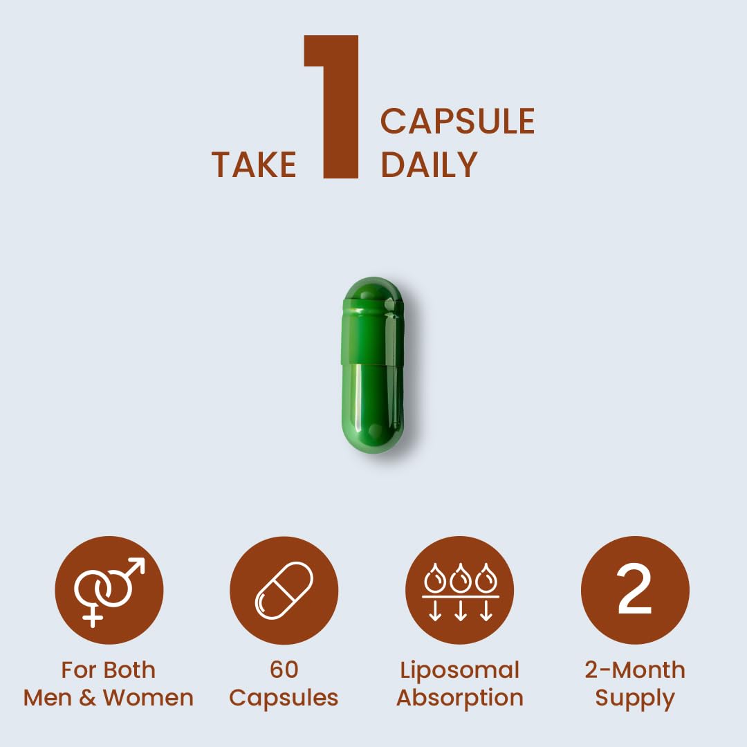 ZEROHARM Kidney Support – Herbal Supplement with Varuna, Punarnava, Gokshura, Patharchatta – Liposomal Absorption – Food Sourced Ingredients for Men & Women – 60 Vegan Capsules