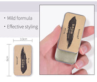 ieron Eyebrow Soap Brows Styling Soap Long Lasting Water-resistant with Brush for Eyebrow Make-up Beauty