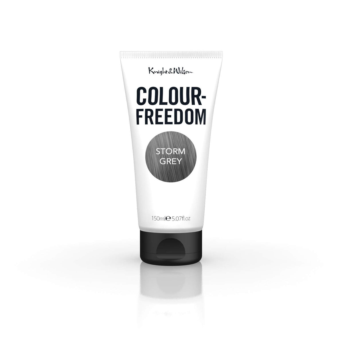 Knight & Wilson Colour-Freedom 150ml Storm Grey Semi-Permanent Hair Colour - Ultra-Vibrant Vegan Friendly Colour Mask with Shine Booster Complex - Ammonia Free Colour Lasts Up To 6-10 Washes