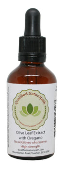 Qualified Naturopath - Professional Practitioner Products Olive Leaf Extract with Oregano Oil Pipette Bottles Various Sizes (60ml)