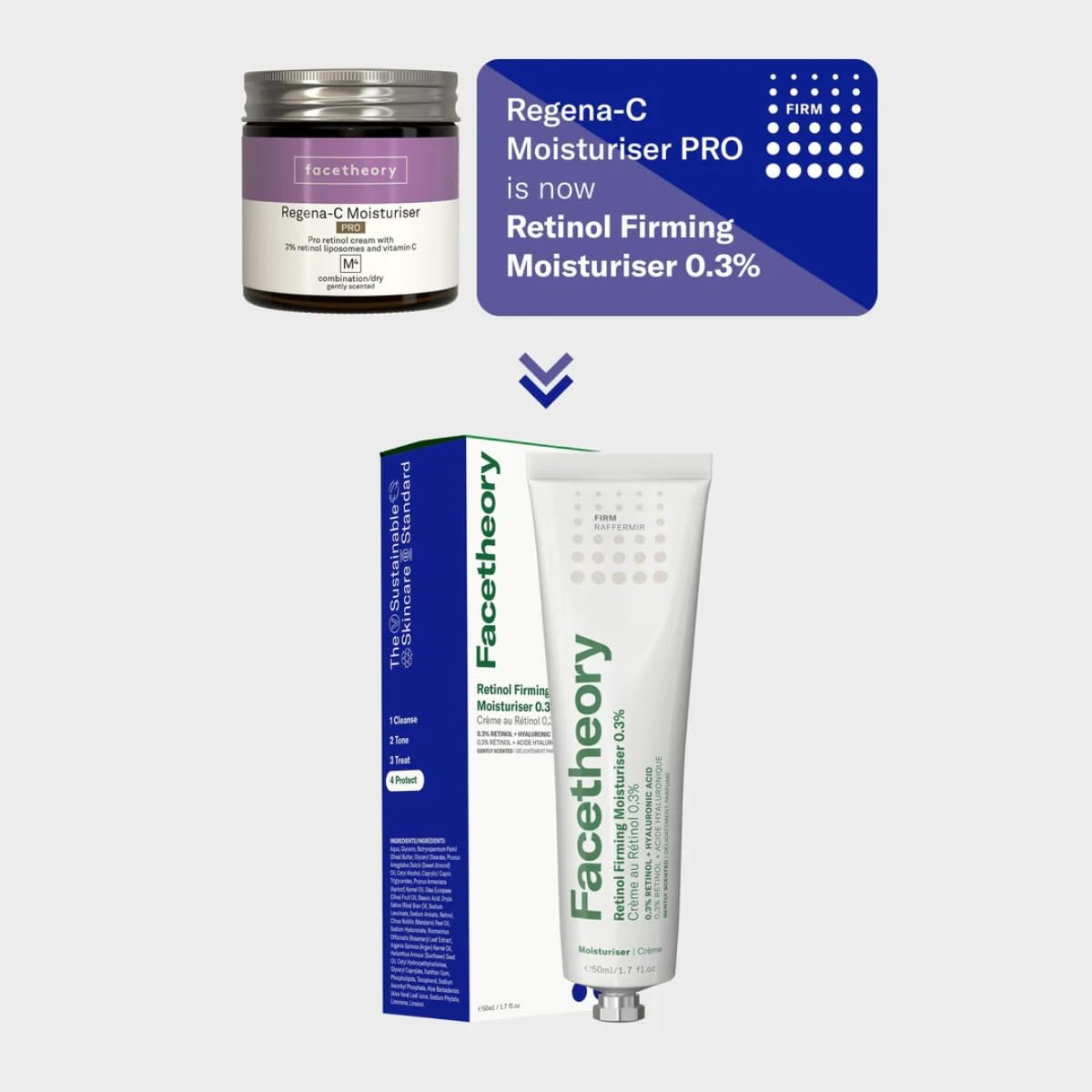 Retinol Firming Moisturiser 0.3% with 0.3% retinol and hyaluronic acid