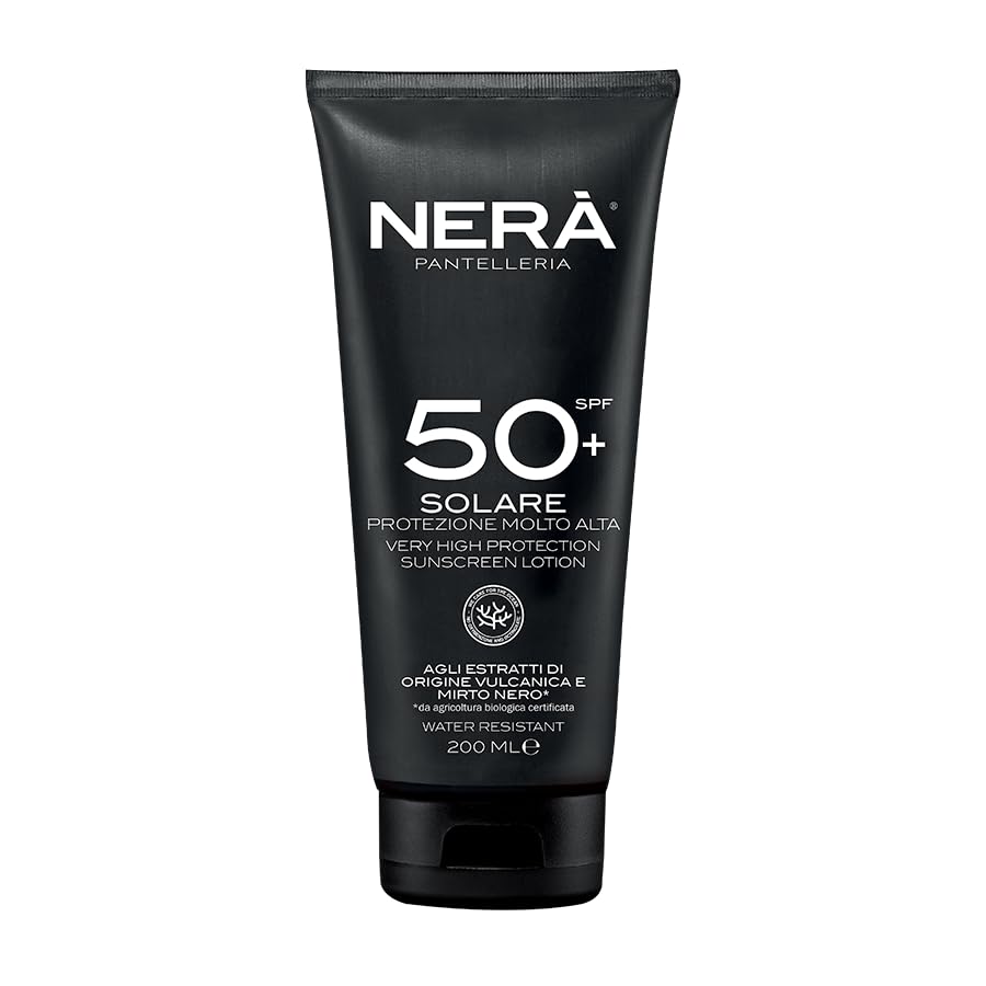 KP Pharma NERA SPF 50 Sunscreen Body Lotion – UVA & UVB Protection, Lightweight, Water-Resistant, Hydrating Formula with Black Myrtle & Volcanic Stone Extracts, Antioxidant-Rich & Dermatologically Tested, 200ml
