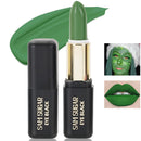 ZDHSOY Green Matte Lipstick for Halloween Gothic Cosplay Makeup, Non-Stick Cup Velvet Waterproof and Long Lasting Lip Gloss Matte Lipstick (Green 02)