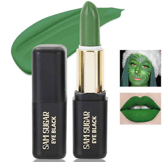 ZDHSOY Green Matte Lipstick for Halloween Gothic Cosplay Makeup, Non-Stick Cup Velvet Waterproof and Long Lasting Lip Gloss Matte Lipstick (Green 02)