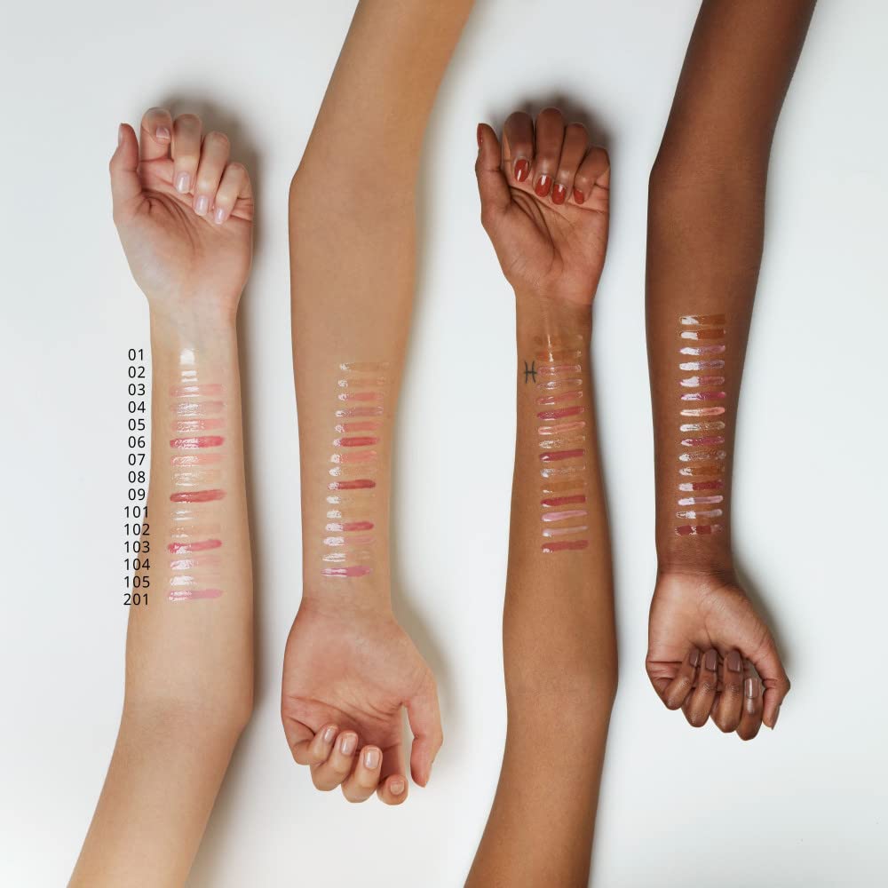 essence Extreme shine volume lip gloss, lip gloss, no. 08 gold dust, gold, radiantly fresh, shiny, translucent, vegan, complies with our Clean Beauty standard, oil-free (5 ml)