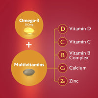 Seven Seas Omega-3 & Multivitamins Man 50+, 30-Day Duo Pack, Pack of 60