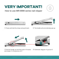 MR.GREEN Ultra Thin Nail Clippers Advanced Precision Technology Nail Cutters with Cow Leather Cover Superior Texture Manicure Tools (Dark Brown)