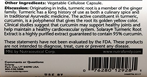 Turmeric Root Extract 300mg Solaray 120 VCaps