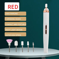 XUEQI Nail Grinder, Designed specifically for Nail Beauty, Cordless Nail Grinder for Thick toenails, Nail and Foot Repair kit, Gift for Female Mothers (White)