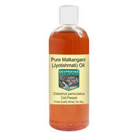 DEVPRAYAG Devprayag Pure Malkangani (Malkangni/Jyotishmati) Oil (Celastrus paniculatus) Natural Therapeutic Grade Cold Pressed 200ml (6.76 oz)