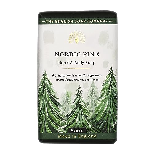 The English Soap Company Nordic Pine Scented Hand and Body Soap Bar