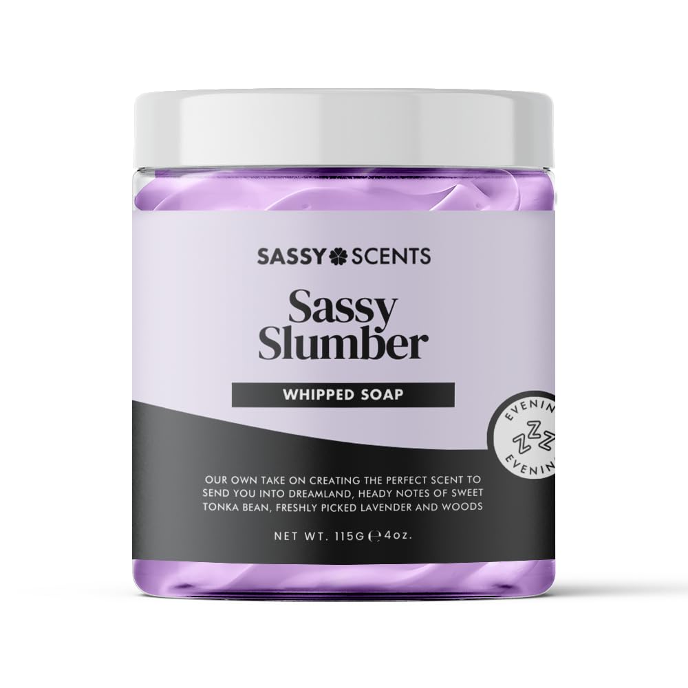 Sassy Scents Sassy Slumber Whipped Soap | Cleansing + Nourishing | Gentle For All Skin Types | 115g
