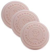 Label Provence Nature Label Provence - French Shampoo Bar Made With Organic Donkey Milk - For Greasy Hair - 110g Bar - Set of 3