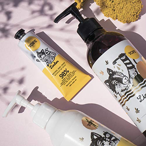 YOPE Natural Body Lotion, Linden Flower Extract, Shea Butter, Coconut Oil, Dry Skin, 98% Natural ingredients, Linden 300ml