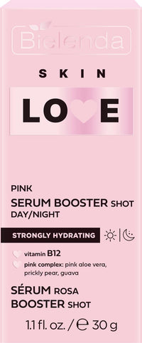 Bielenda SKIN LOVE Strongly moisturizing Pink Booster Shot Serum for daily care day and night, 30 g