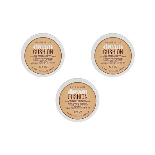 Maybelline New York Foundation dream cushion 40 Fawn, Pack of 3