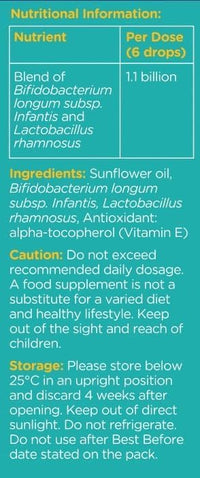 2 Pack Colief Multibiotic Drops Baby| 2 Probiotic Strains Lactobacillus Rhamnosus &Bifidobacterium Infantis | Suitable from Birth |1.1 Billion Live Cultures for Newborns | 8ml (2)
