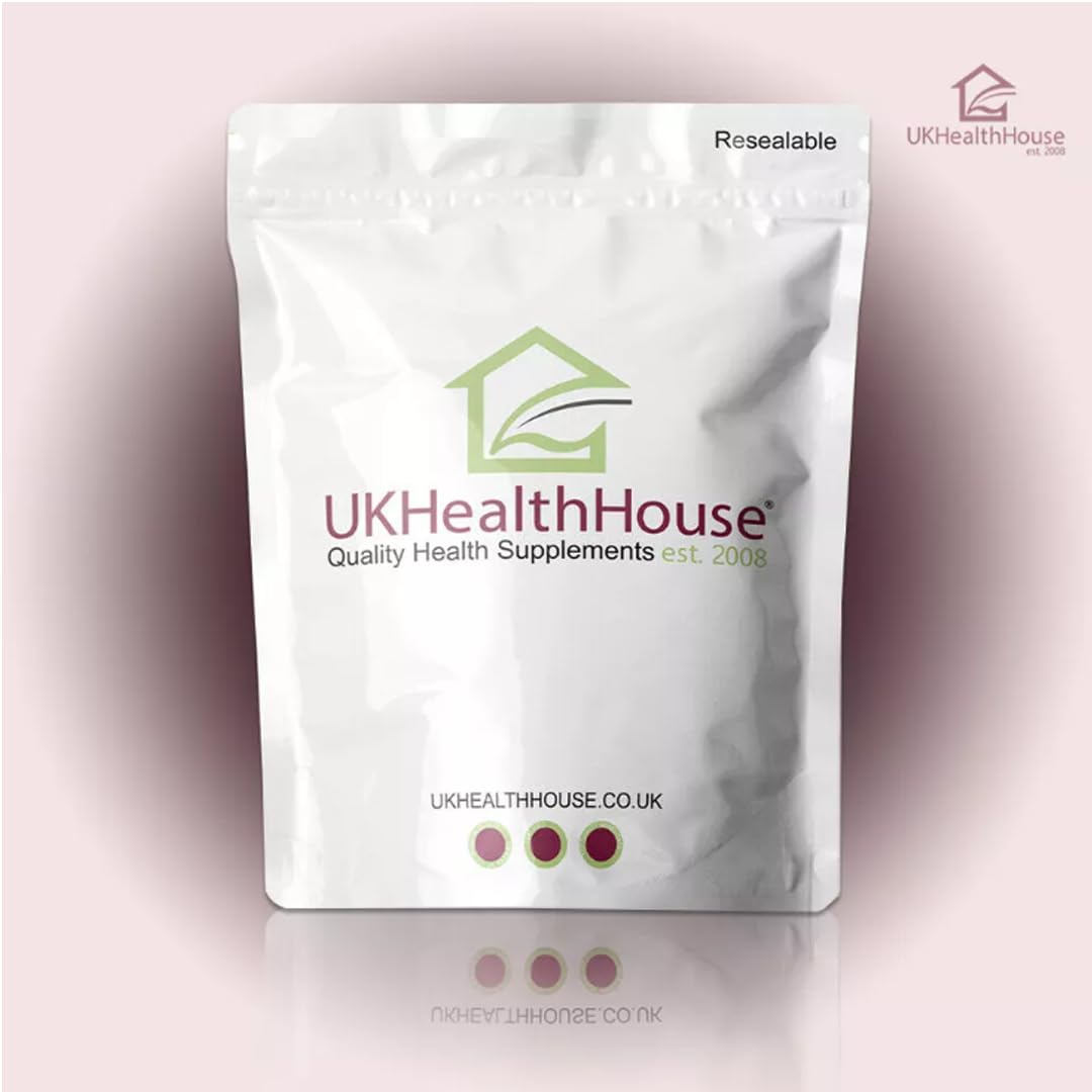 UKHealthHouse Glycerol Monostearate Powder, GMS, Pure Range, Vegan, High Strength Supplement, Packaging Vary (50g)