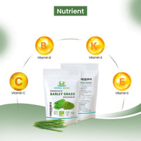Herbal Magic Organic Barley Grass Powder, Delicious Addition for Smoothies, Milkshakes & Recipes, Natural Wholefood Ingredient, Free from Fillers & Preservatives-100g