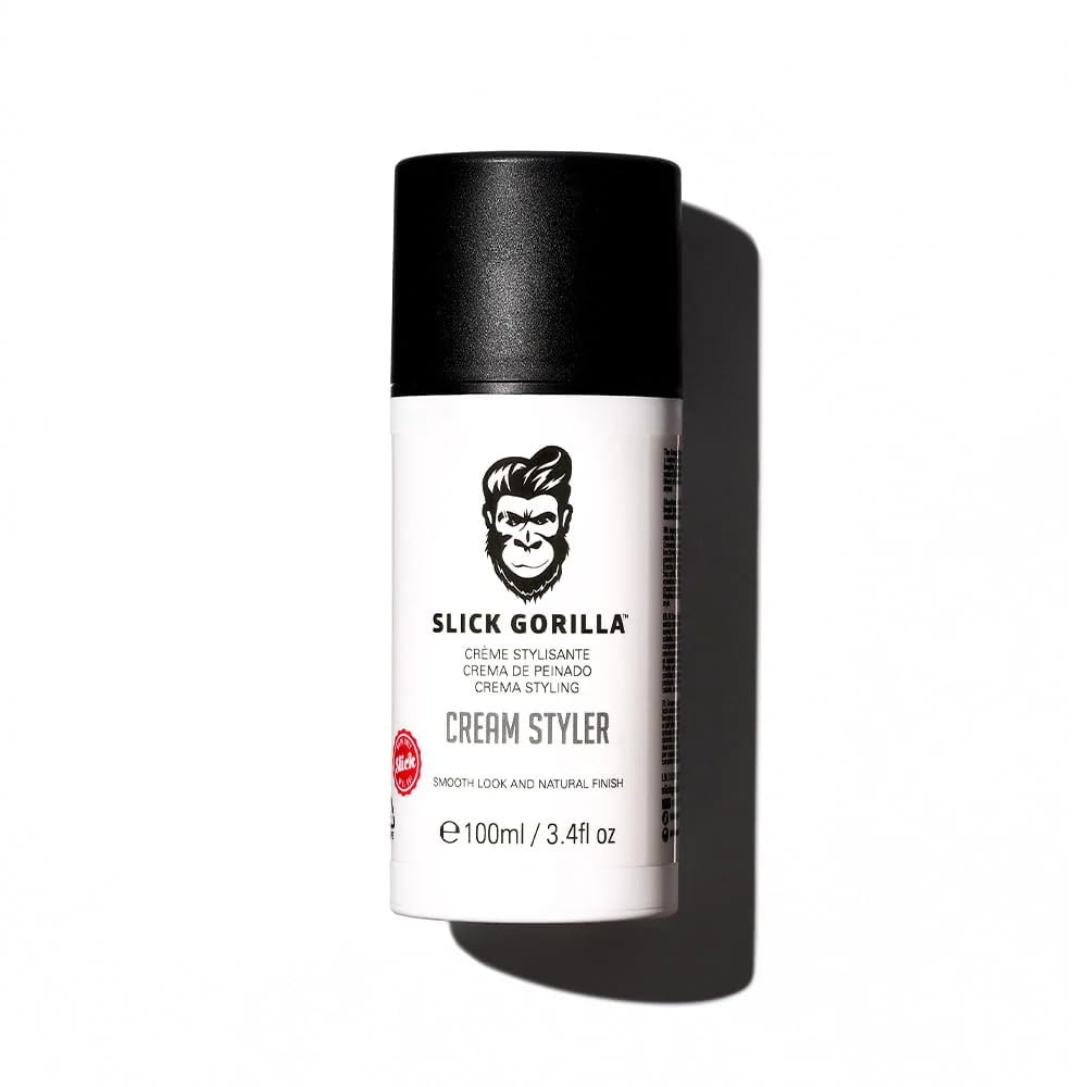 Slick Gorilla Hair Styling Cream for Men, Medium Hold, Frizz Control, 100ml
