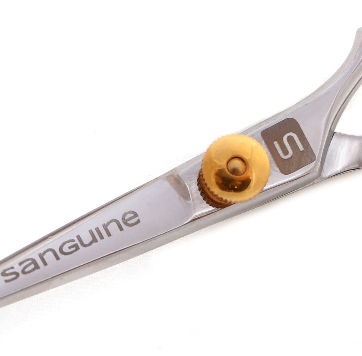 Sanguine Moustache Scissors or Beard Trimming Scissors, Extremely Sharp - Silver 4.5 inch (11.5cm)