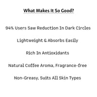 MCaffeine mCaffeine Eye Cream for Dark Circles & Puffy Eyes | WIth Coffee & Vitamin E for Under Eye Skin Treatment | Free Application Roller | For Men & Women - 30ml