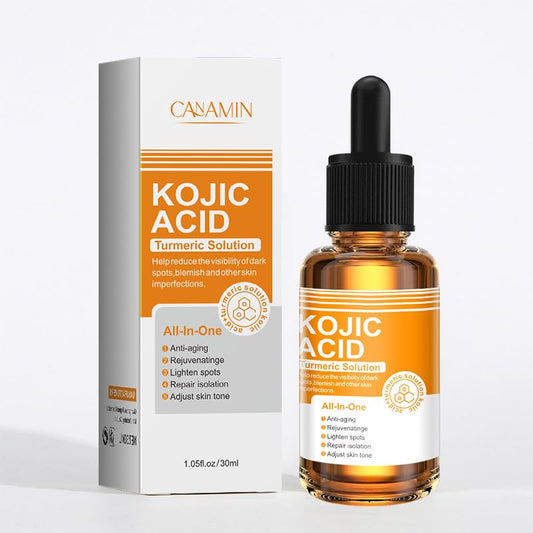 ISBEAUSOLS Kojic Acid Turmeric Oil,Dark Spot Remover for Face,Turmeric Face Oil Anti-Ageing,Anti Aging Serum for Face,Dark Spot Corrector,Turmeric Oil Facial Serum,Face Serum for Women,Anti Wrinkle Serum