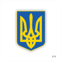 Womaha 30 Sheets Ukraine Flag & Emblem Temporary Tattoos for Kids Adults Fans Fake Face Tattoo Stickers