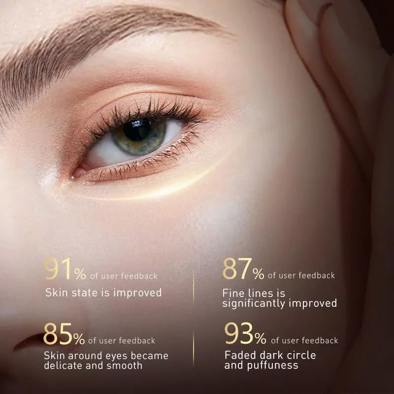 Retinol Eye Cream-Eye Cream For Dark Circles And Puffy Eyes,Anti-Aging Eye Cream With Retinol Serum,Hyaluronic Acid,Retinol Serum-Anti Wrinkle Eye Cream-Moisturising Eye Bags Remover