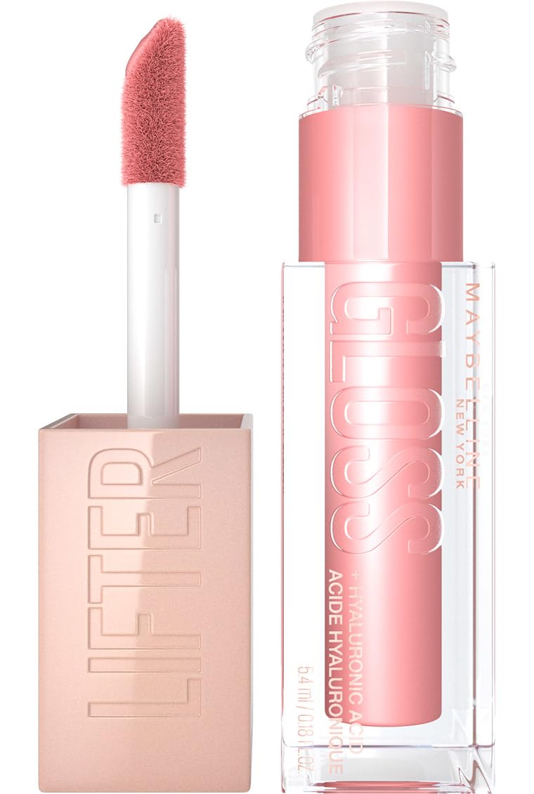 Maybelline Lifter Gloss, Hydrating Lip Gloss with Hyaluronic Acid, Creates Fuller-Looking, Shiny, Moisturised and Plumped Lips. Non-sticky, Shade: 006 Reef (Coral)