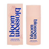 Bloom and Blossom Cooling Leg Serum, Natural Aloe Vera Leg Serum with Vitamins to Revitalise Tired Legs, Peppermint Leg Rub to Refresh and Brighten Dull Skin, Fast-Absorbing Tired Leg Relief 100ml