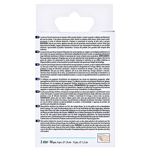 16 occlusive dressings for Warts, salicylic Acid, Hypoallergenic