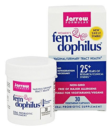 Jarrow Formulas Fem-Dophilus, 1 Billion Organisms Per Cap, Supports Vaginal and Urinary Tract Health, 30 Count (Cool Ship, Pack of 3)