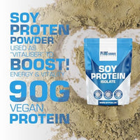 Pure Source Nutrition Soy Protein Isolate Powder (90% Protein) 250g Vanilla SOYA Protein Vegan Powder for Superfood Supergreens Dairy Free Plant Based Protein (250g, Vanilla)