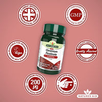 Natures Aid Chromium Picolinate 200µg - 90 Tablets - High Strength Supplement to Support Normal Blood Glucose Levels & Reduce Sugar Cravings - Vegetarian, Gluten Free - No Gummies or Capsules