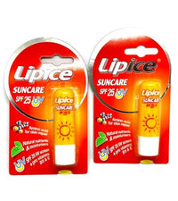 Lipice Suncare SPF 25 UV Lip Balm with Amino Acid, Natural Nutrients, Vitamins B5 & E