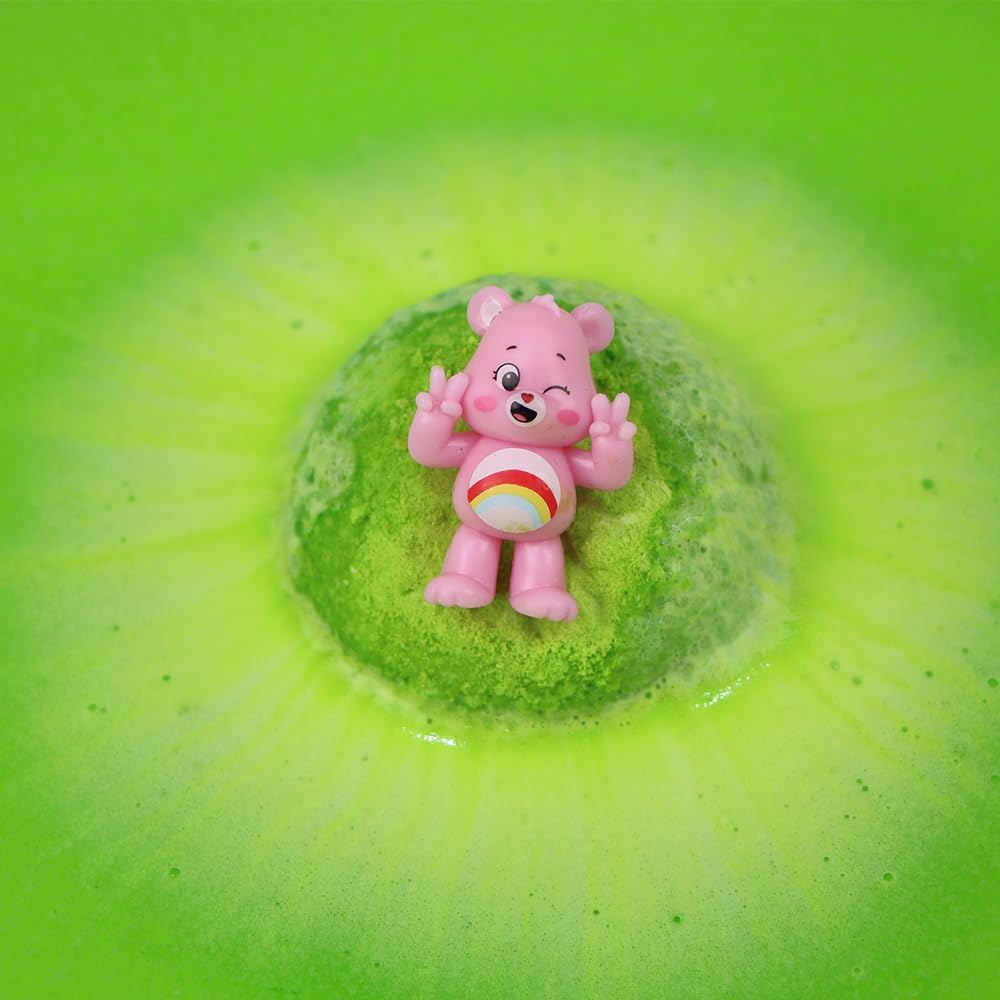 Zimpli Kids Large Care Bears Surprise Bath Bomb, 7 Surprise Care Bear Toys to Collect in Total, One Per Bath Bomb, Children's Collectable Bath Toy, Stocking Fillers, Party Bag Fillers