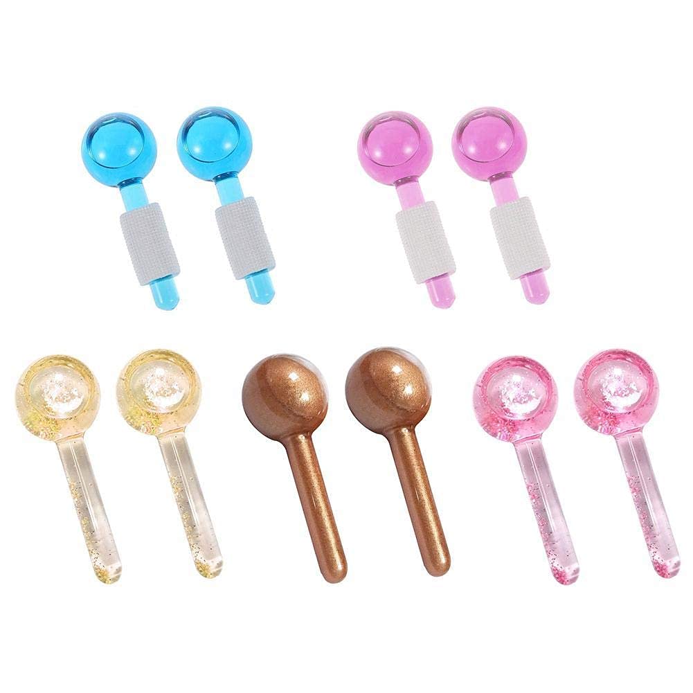 TOMMY LAMBERT Facial Cooling Massage Balls Magic Ice Globe Ball Massager Roller Tool for Beauty Salon Professional Face Eye Neck Skin Headache Massage Ball