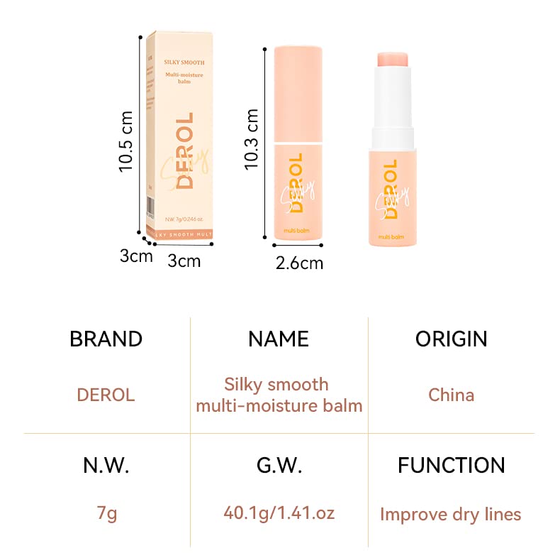 gcdat Collagen Multi Balm Stick Wrinkle Bounce Anti-wrinkle Moisturizing Multi Balm Hydrating Face Glow Moisturizer Face Eye Lip Neck Hair Skin Care, 7 g (Pack of 1)