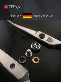Titan Scissors | Hair Cutting Japanese Style Scissors | Straight | Proffesional Barbering Scissors | Sharp Edge | Hand Made Steel 6" inch